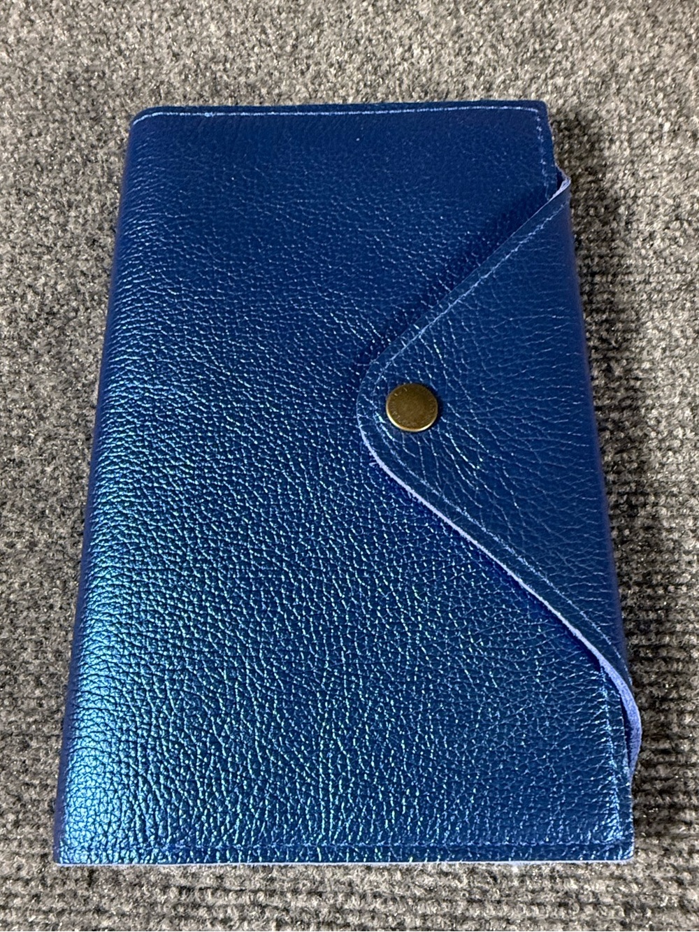 Portland Leather Goods Large Snap Journal Cosmic Blue-unlined